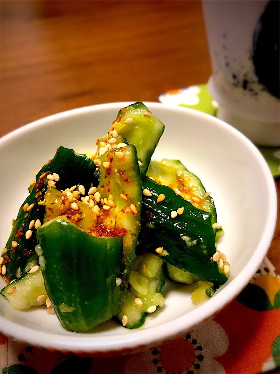 Snapdishの料理写真:アライさんさんの料理 簡単きゅうりピリ辛🥒漬け😋|Norikoさん