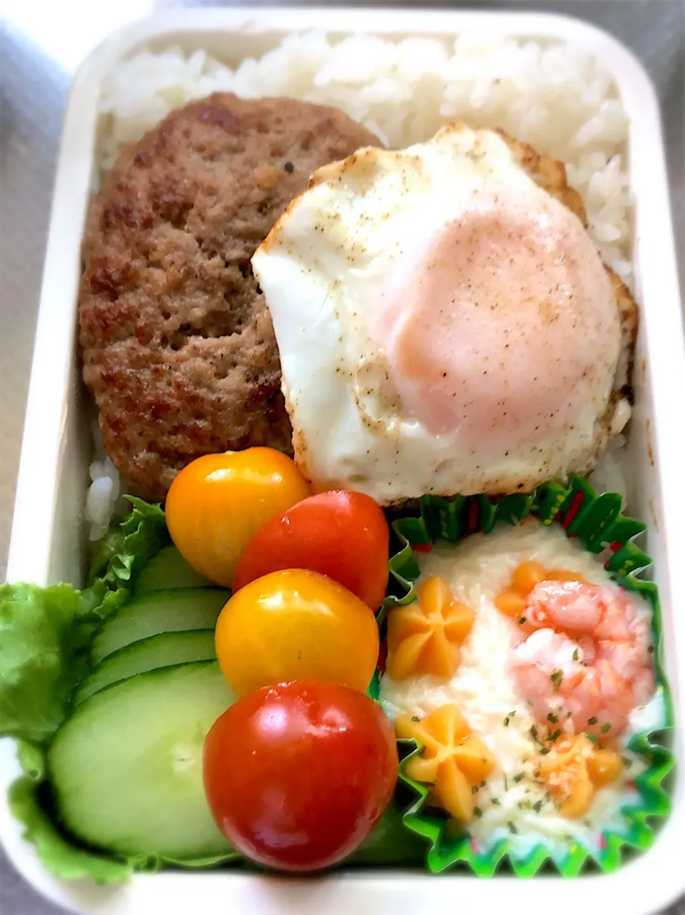 7月10日（水） ハンバーグ弁当🍳|かよっぺさん