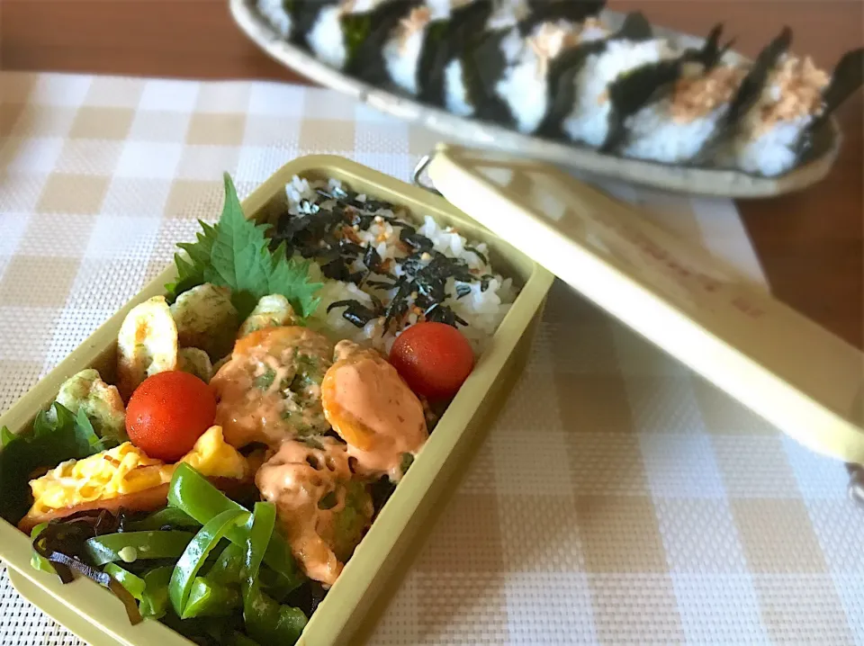 2018.7.11ちくわの磯辺焼き弁当|マム🌹Japanese momさん