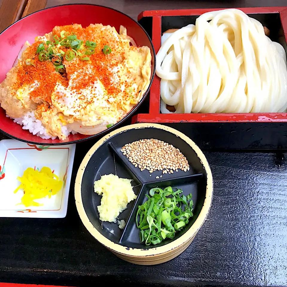 ざるうどんミニカツ丼セット|Food is lifeさん