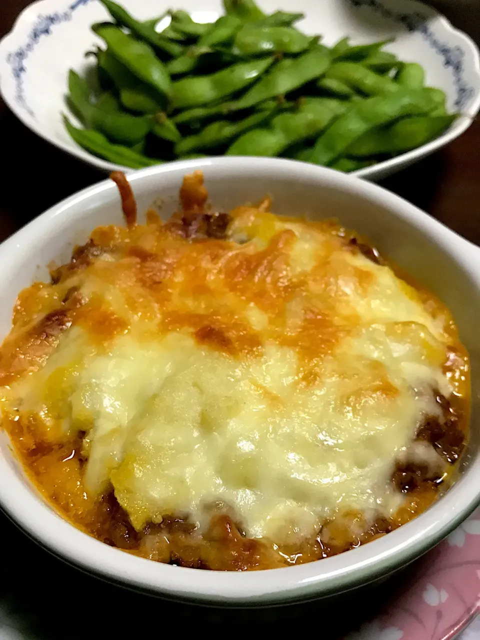 マッシュポテトグラタン
枝豆の蒸し焼き〜〜|sakiさん