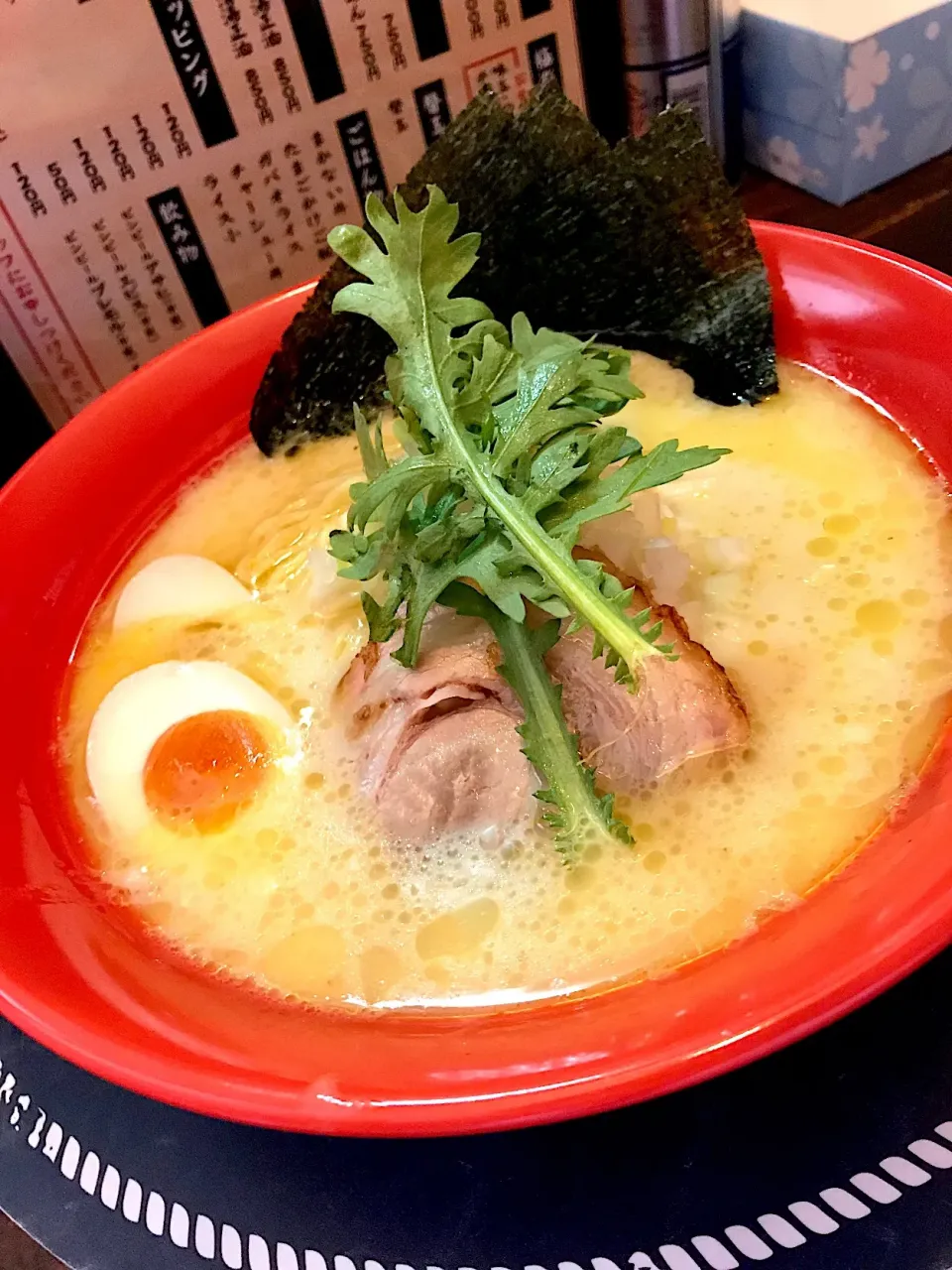 Snapdishの料理写真:✨漢の鶏白湯🍜✨|中さんさん