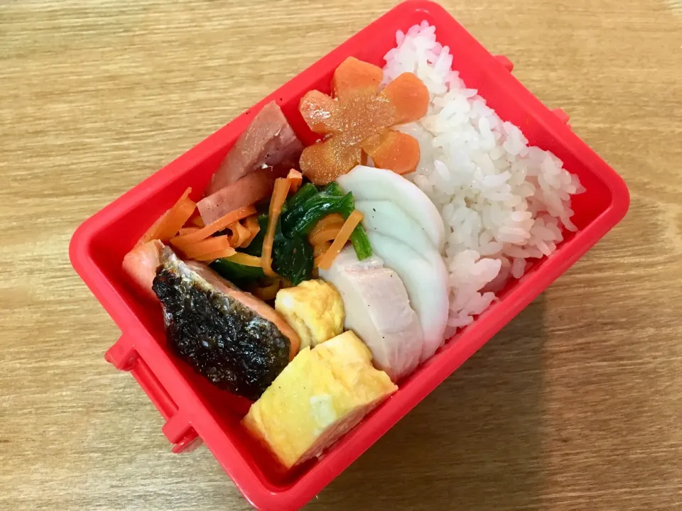 Snapdishの料理写真:20180712🍱今日の自分弁当🍱 #人参の飾り切り  #やっぱ和食でしょ！  #自分弁当|akiyo22さん