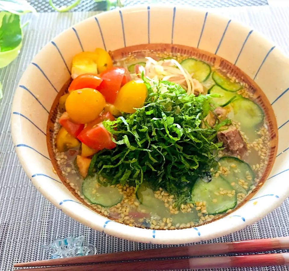 サバ缶で冷や汁そうめん♡|Mayさん