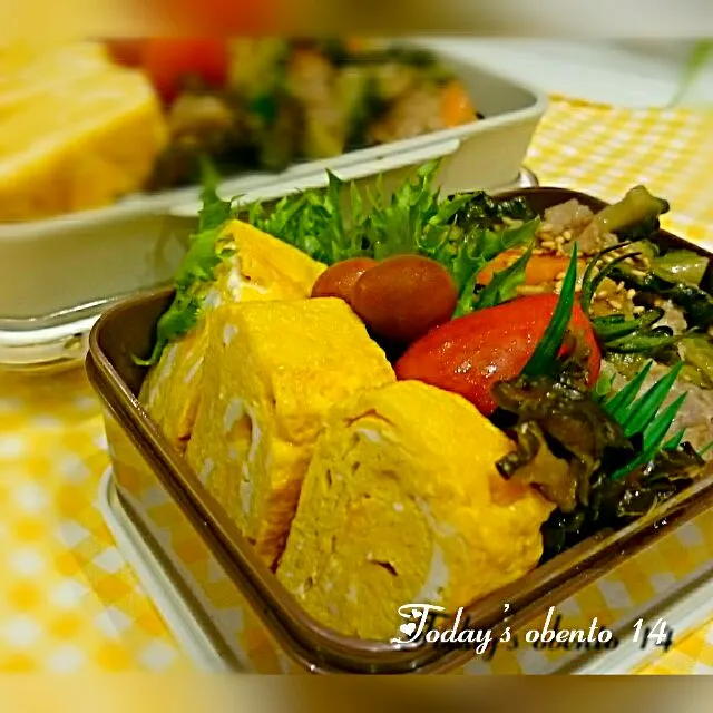 #我が家の働く男弁当
今日から三連休猛暑日‥
のっけ盛弁当🍱🍴|kimi=kimi🌼Kitchenさん