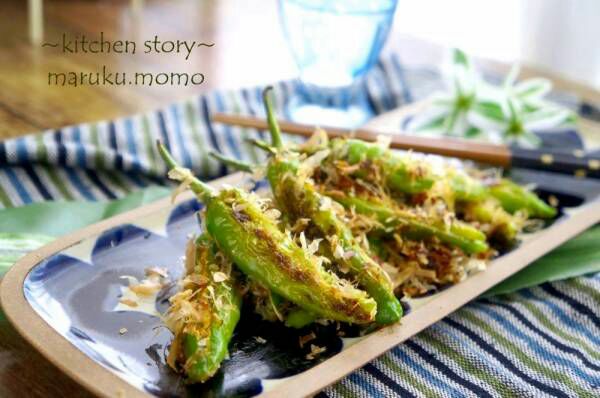 フライパン つ メイン材料 つ 絶品ししとうのチーズサンド 桃咲マルク Snapdish スナップディッシュ Id Xs44ca