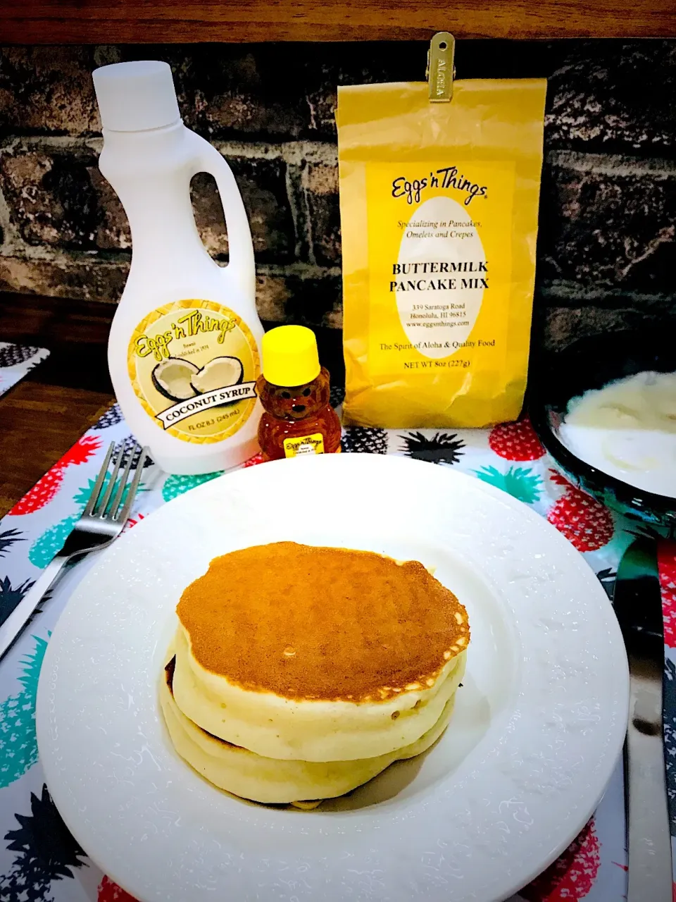 パンケーキ🥞 #eggs'n things#ココナッツシロップ#|ぎゅうさん