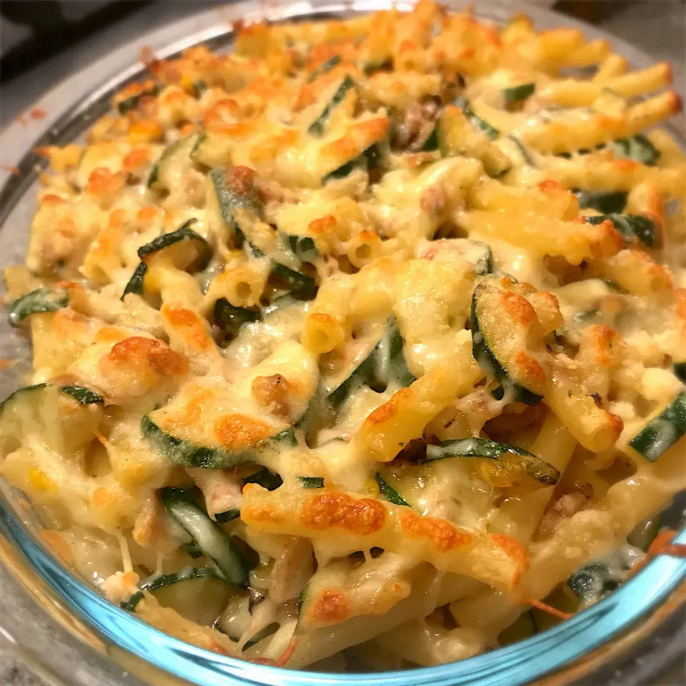 Bacon zucchini pasta bake|Junya Tanakaさん