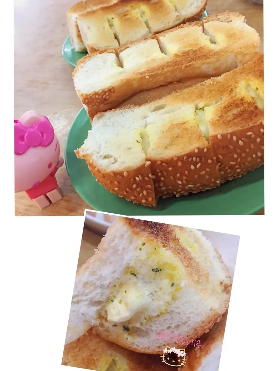 Butter garlic 🍞|🎀Kittyna🌸さん