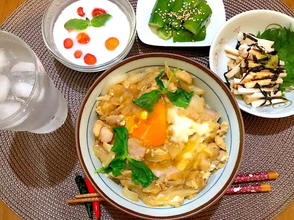 親子丼定食|ゆうかさんさん