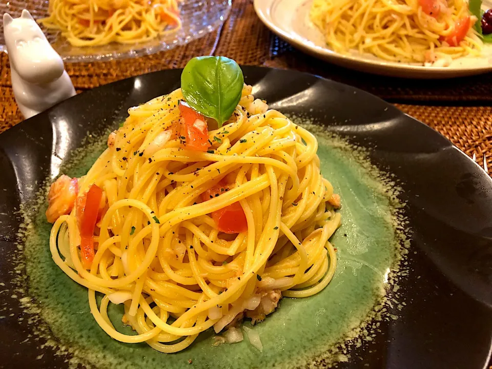 夏だから🎐ツナとトマトの冷製パスタ|ねぎぼうずさん