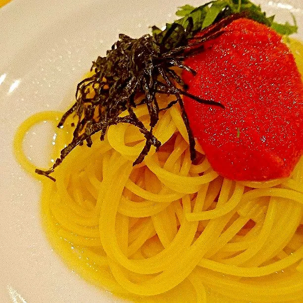 Snapdishの料理写真:ガストで明太子パスタ|じょうさん