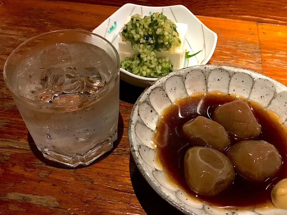 脂質の摂取を控えるため、玉こんにゃくと山形ダシで聖水沐浴♩ここまでして聖水浴びるか？ってご意見は右から左へと受け流します🙇‍♂️|にゃあ（芸名）さん