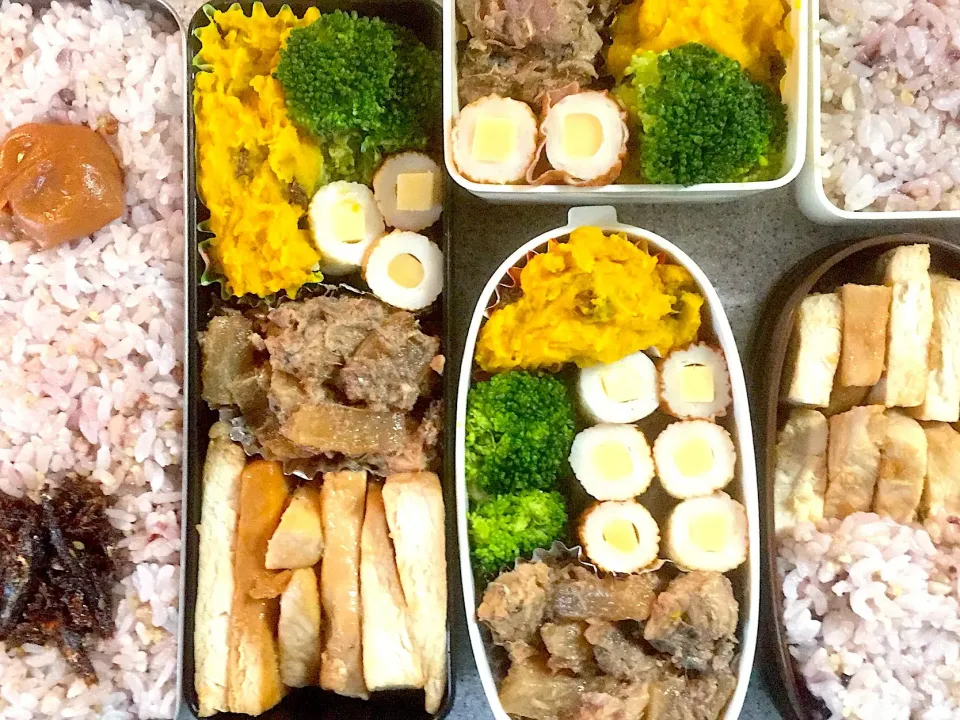 7/17の娘ちゃん&息子くん&お姉ちゃん弁当🍱
 #弁当|ままみさん