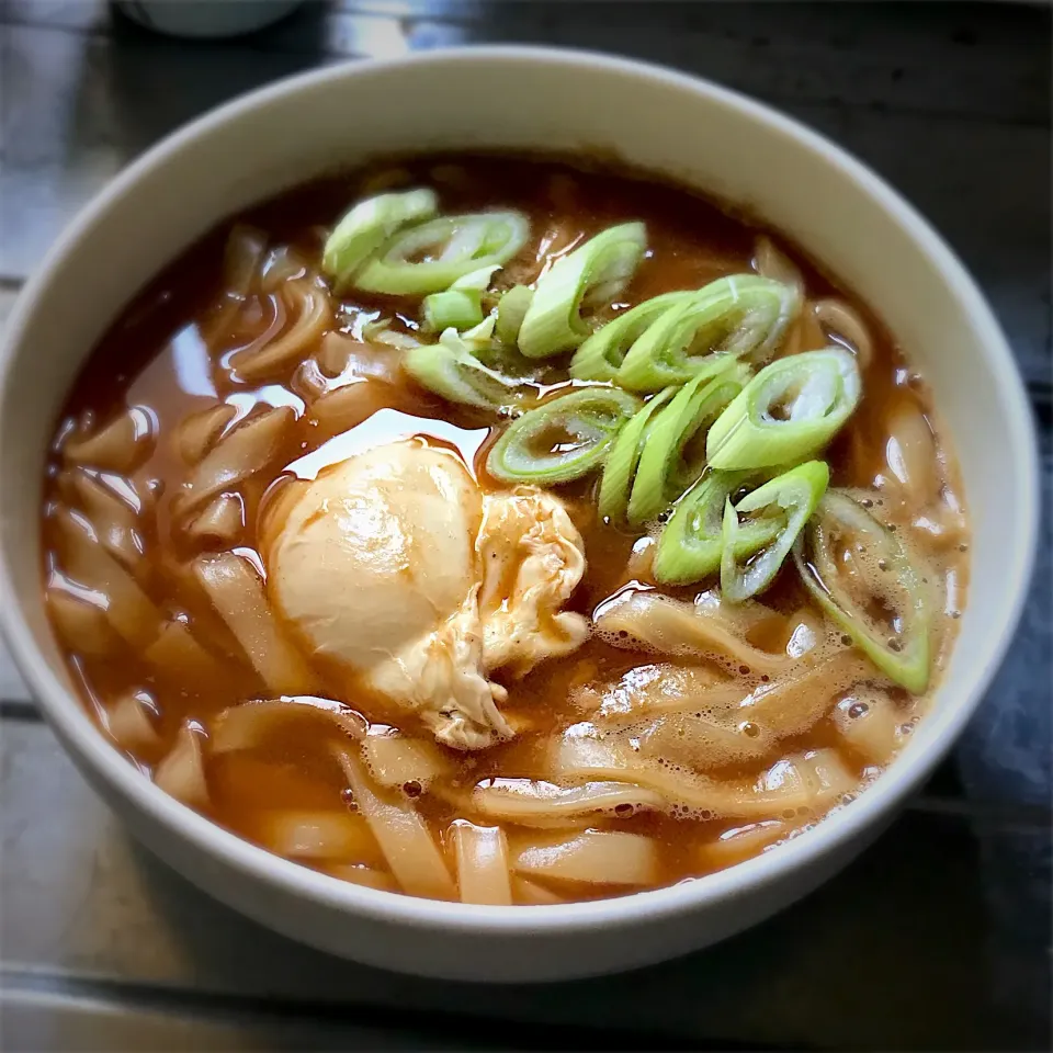 ランチに、味噌煮込みきしめんを頂きます😋🎵✌️|ギムレットさん