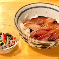 漬け丼からの出汁茶漬け|ななさん