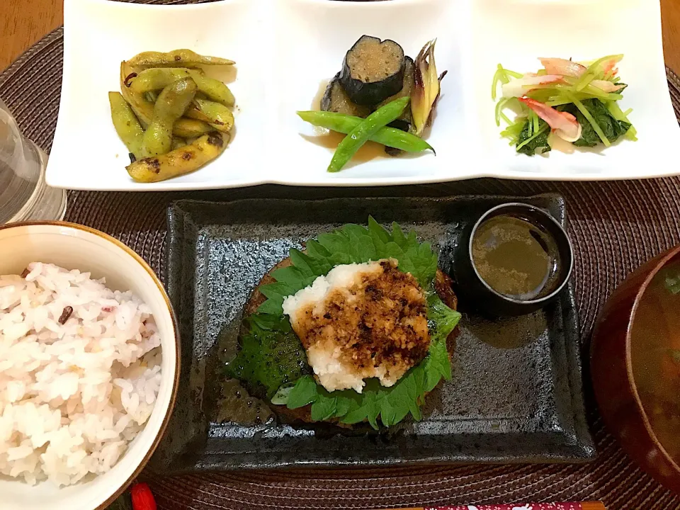 和風ハンバーグ定食|ゆうかさんさん