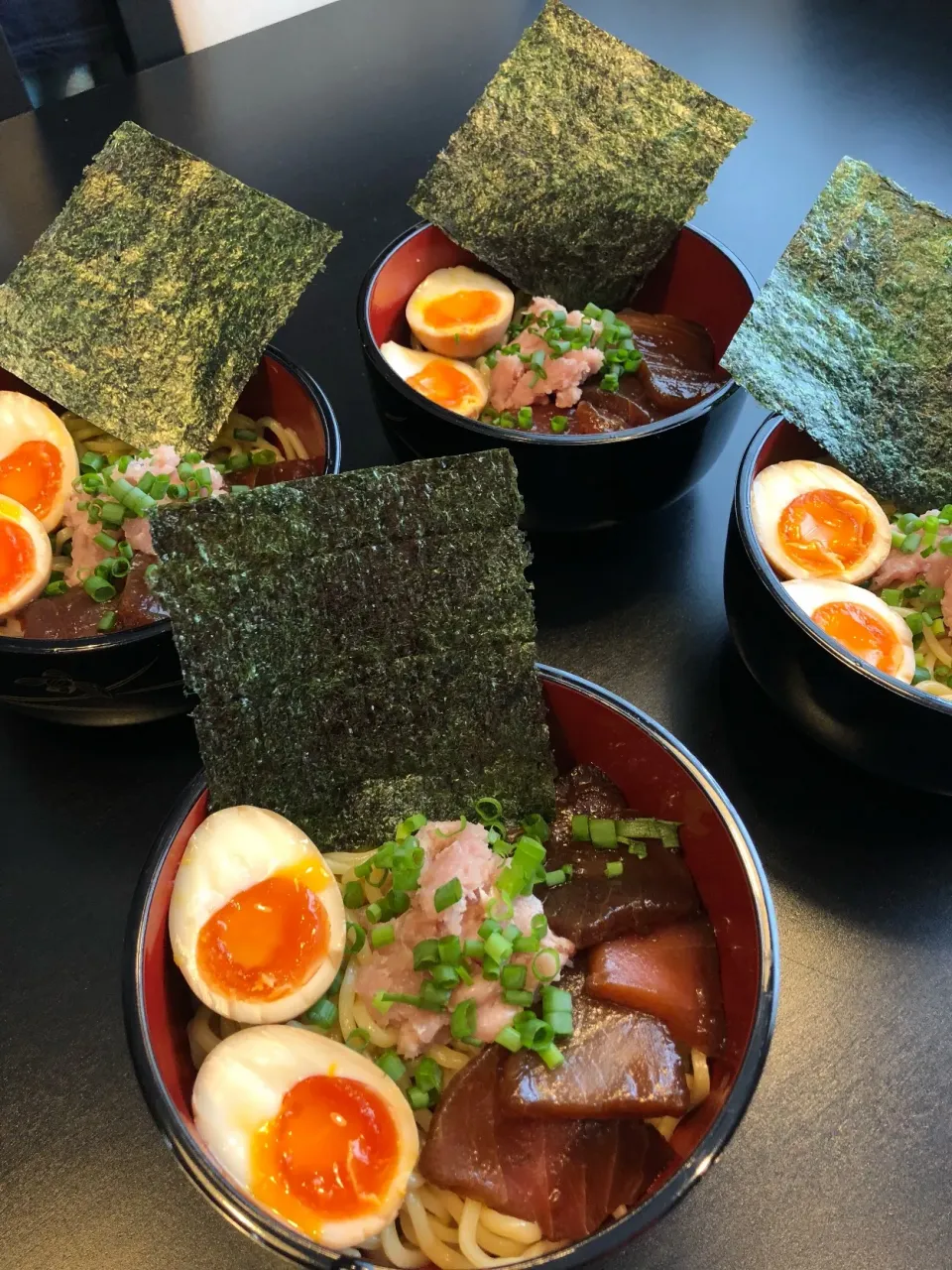 Snapdishの料理写真:鰹醤油で海鮮油そば|tomoさん