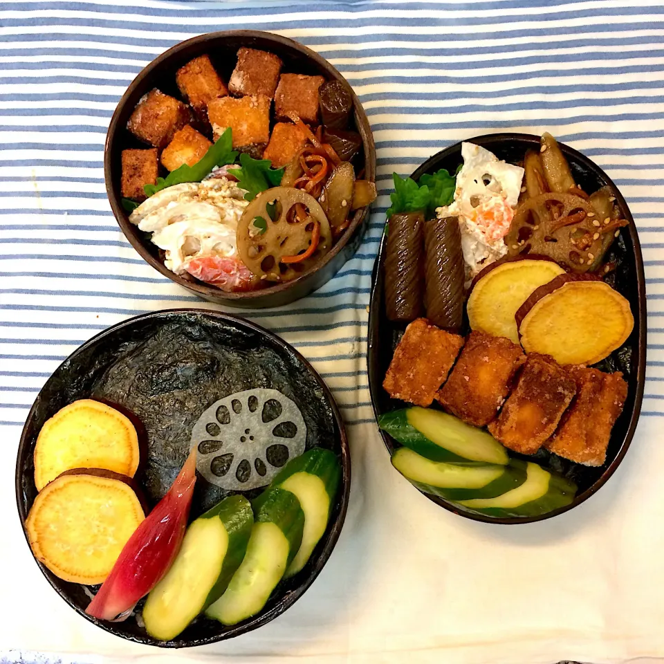 Snapdishの料理写真:#vegan弁当 
のり弁|makiko_aさん