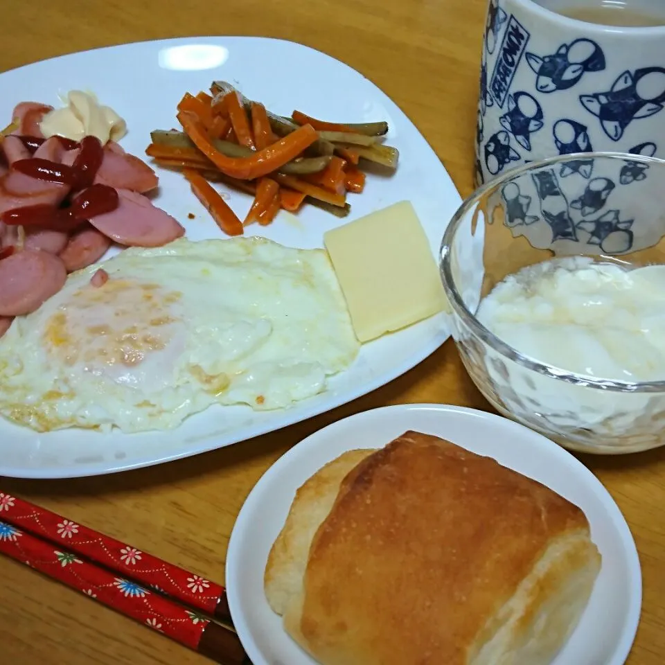 Snapdishの料理写真:2018/7/18(水)朝食☕🍞🌄|しまだ ちえこさん