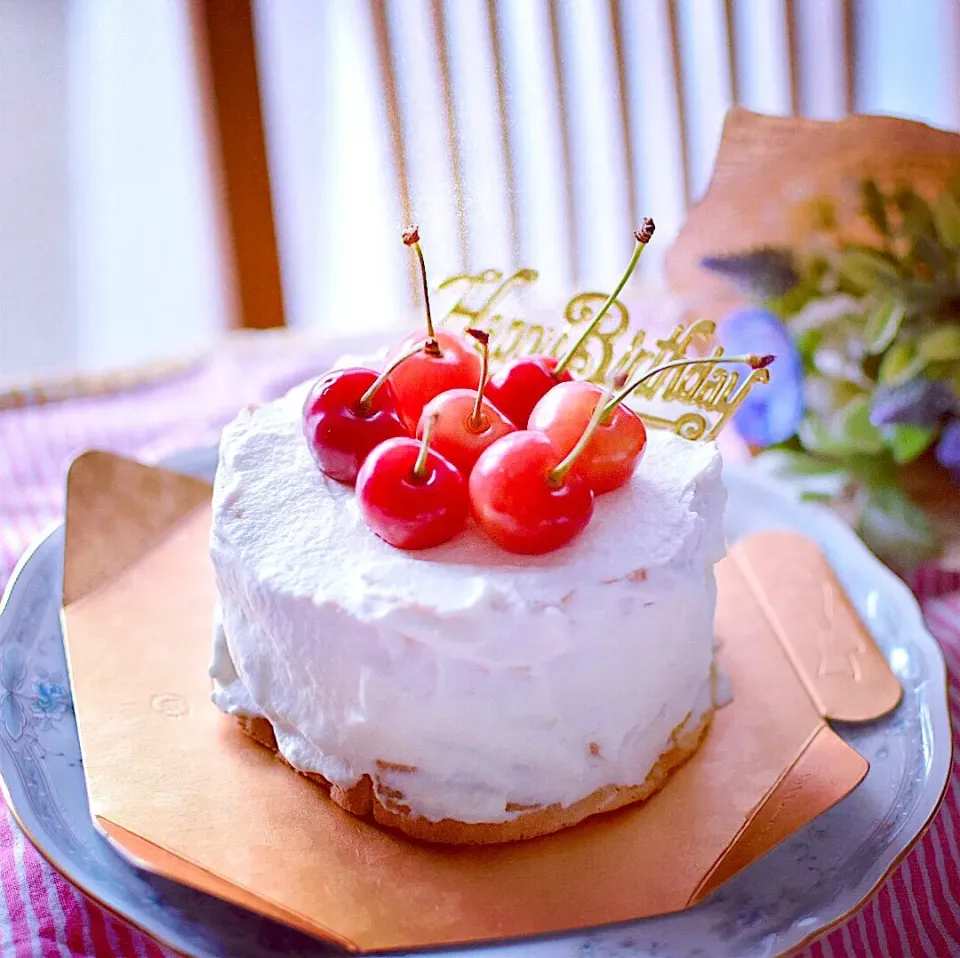 ママ友へ💖バースデーケーキ🎂ネイキッド風|えいぽんさん