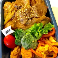 高1息子お弁当 #お弁当  #ブロッコリー  #焼肉弁当 #|mkさん