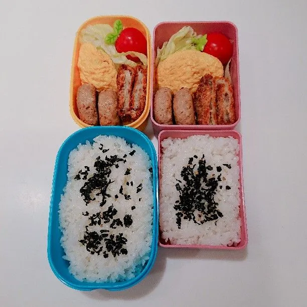 Snapdishの料理写真:7/19(木)の二人弁当🍱|ふみぃさん