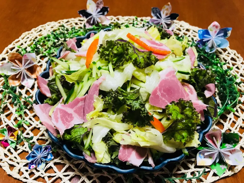 高級ハムのサラダ🥗(^_^*)|バシュランさん