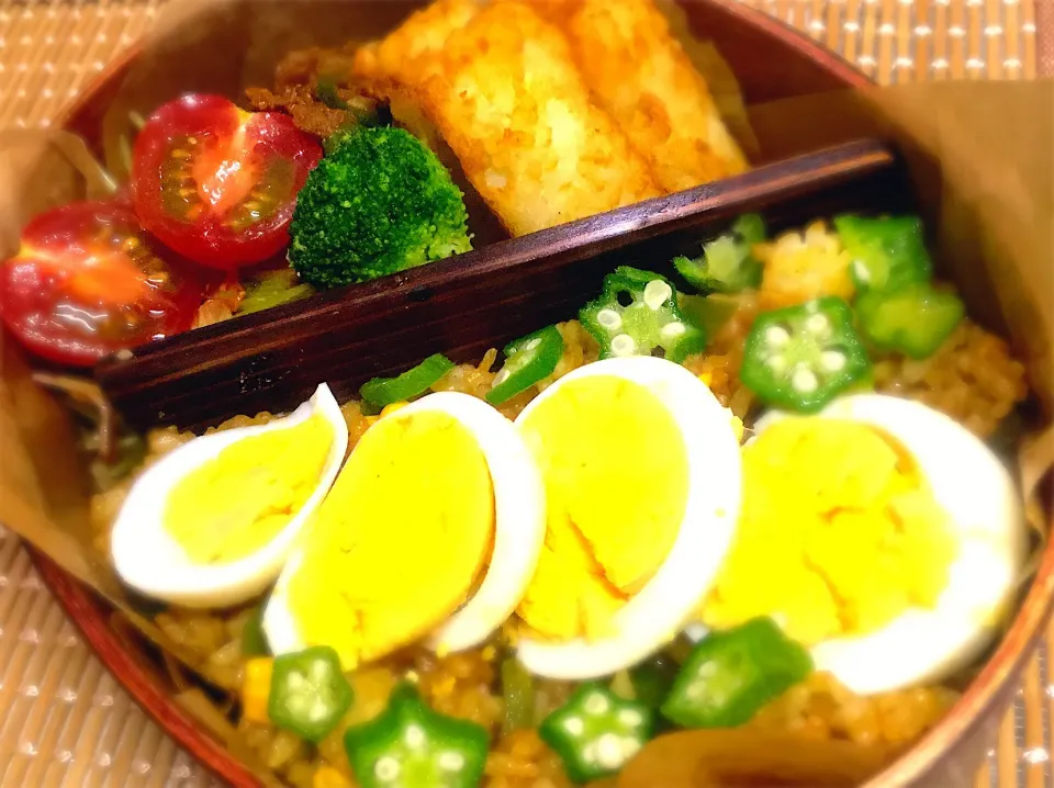 #高校生男子のわっぱ弁当|もりや❤ゆりさん