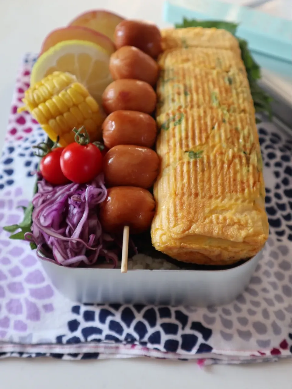 中学生男子弁当🍱
どどーんと、だし巻き卵のっけのり弁！|なかじー。さん