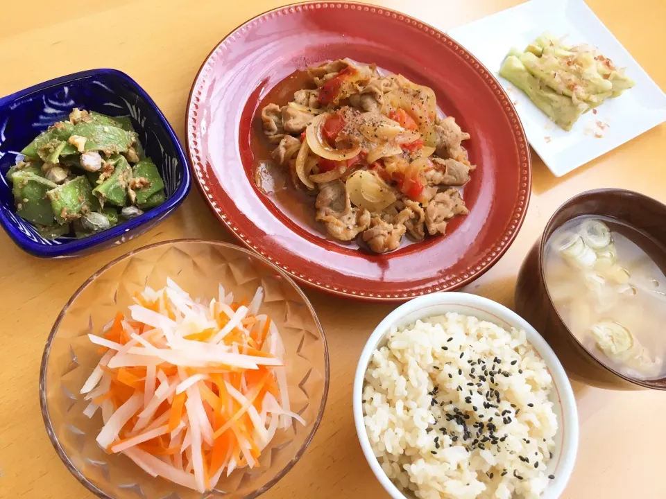 富山直送のきときと野菜を使って、夏の薬膳ごはん🍅🥔🍆🥒|leeさん