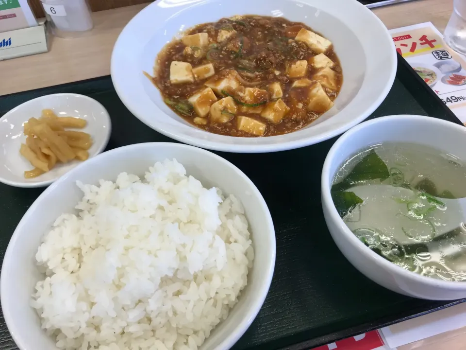 TVで観たので麻婆豆腐定食。|KOMAさん