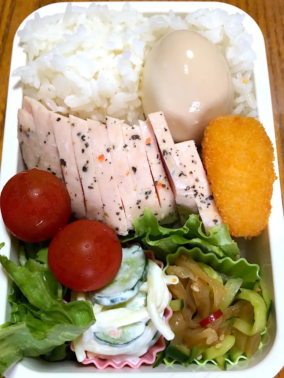 7月20日(金)またまた手抜き…サラダチキン弁当😅|かよっぺさん