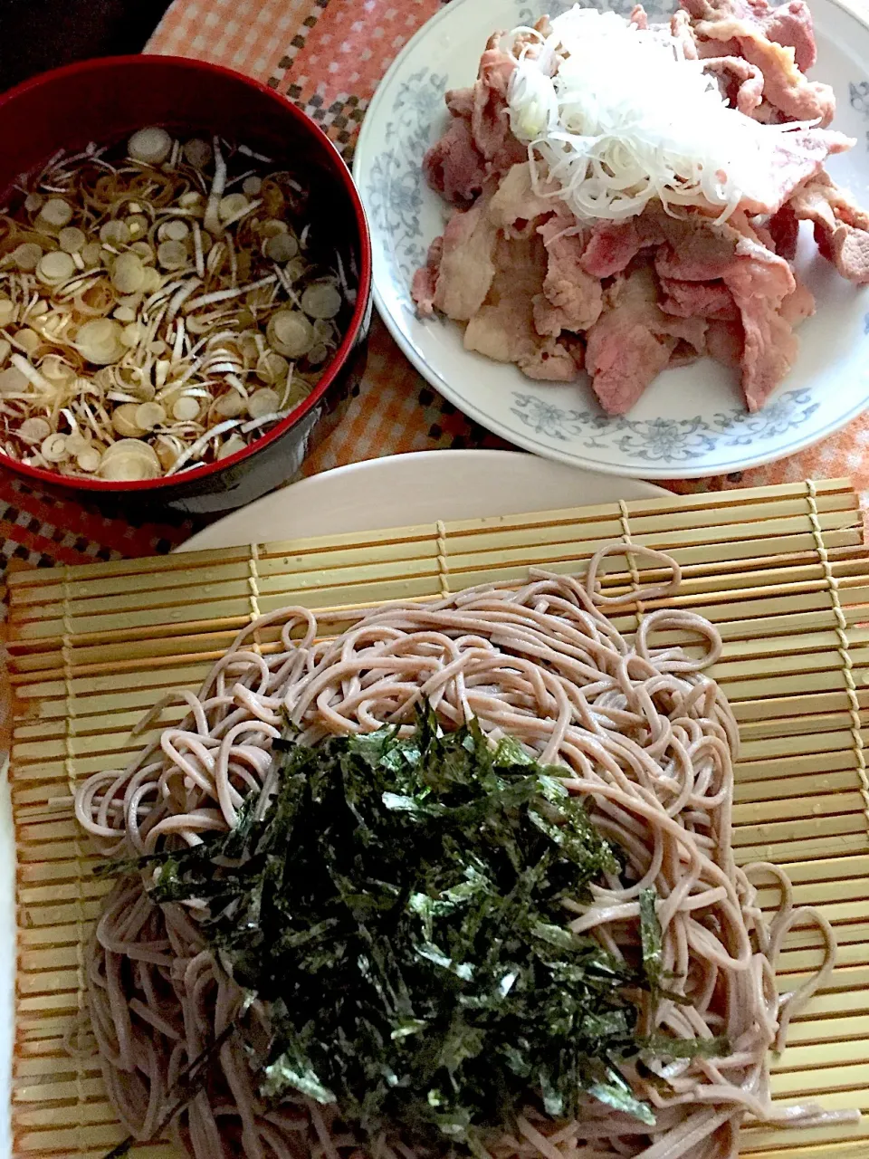 旦那の冷たいそば生姜肉。昨日も食べた、美味しいかなー☺️☺️💓💓|Kodomo Cookingさん