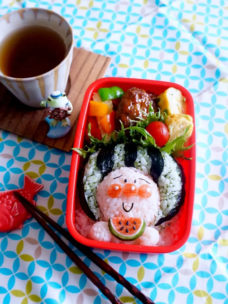 Snapdishの料理写真:すいかアンパンマン弁当|mocoさん