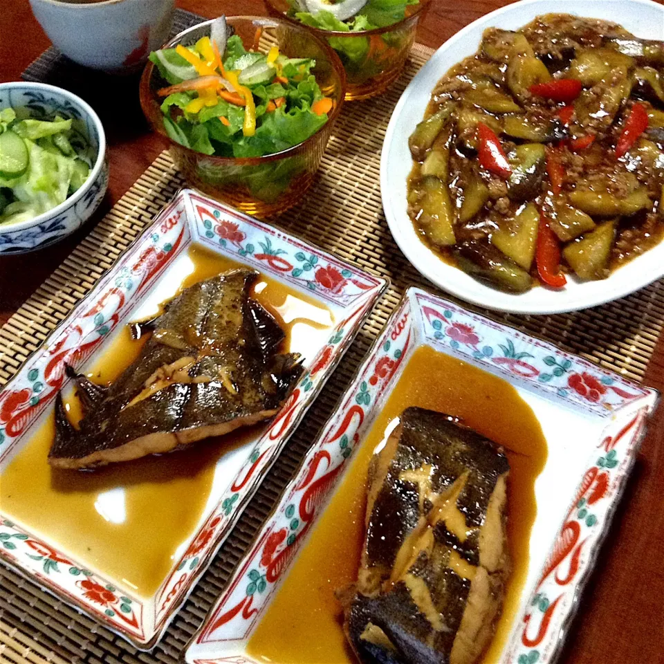 カレイの煮付け
麻婆ナス|qtyucoさん