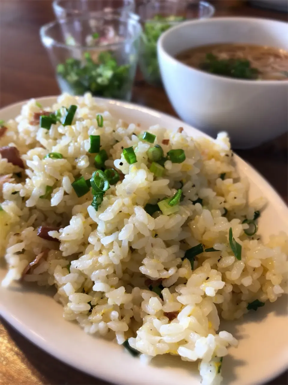 7/21の昼飯 炒飯と煮麺|yoneさん