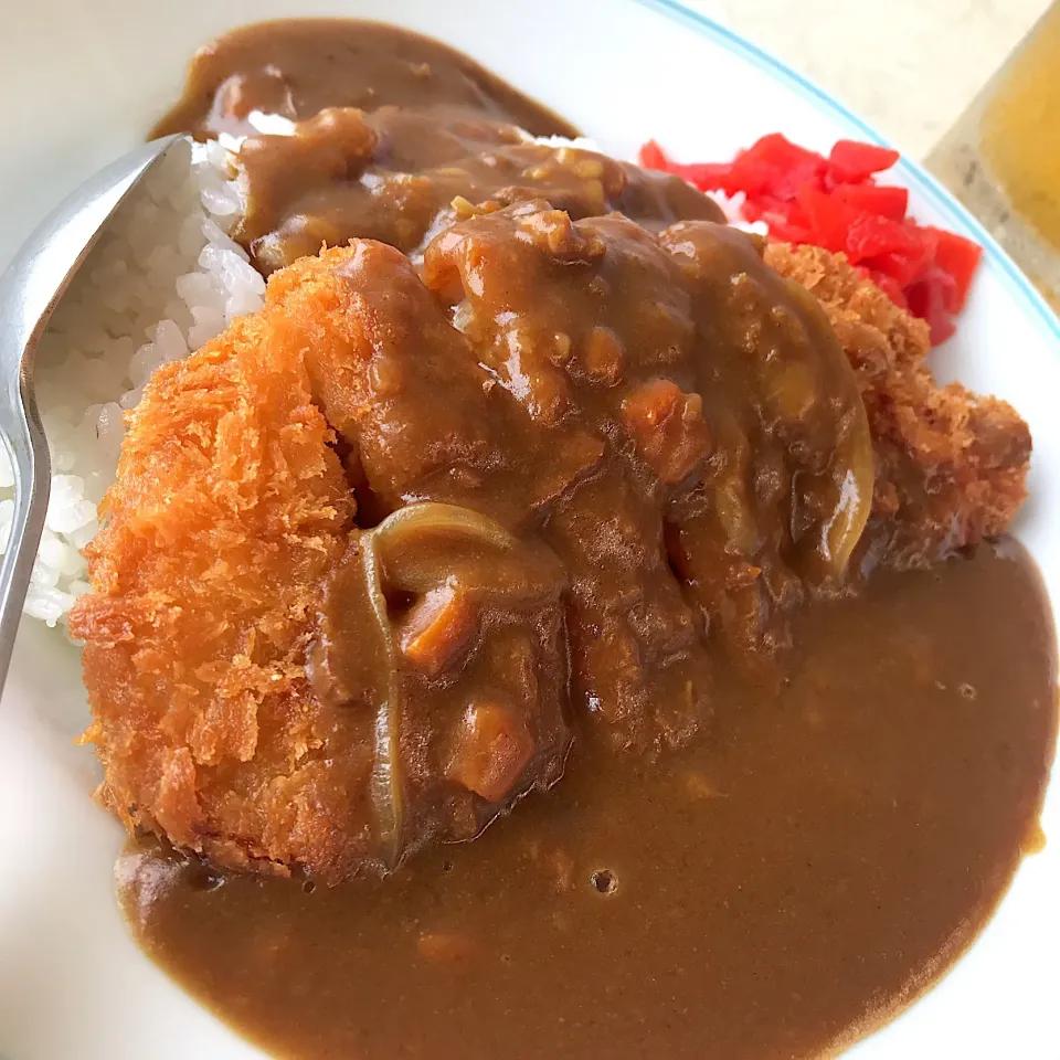 カツカレー@海の家 末広(森戸海岸)|塩豚骨さん