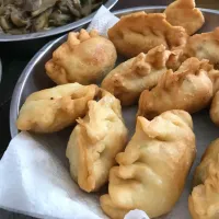 Snapdishの料理写真:#fried dumplings #chickenprawns #hennesy|Li Yokeさん