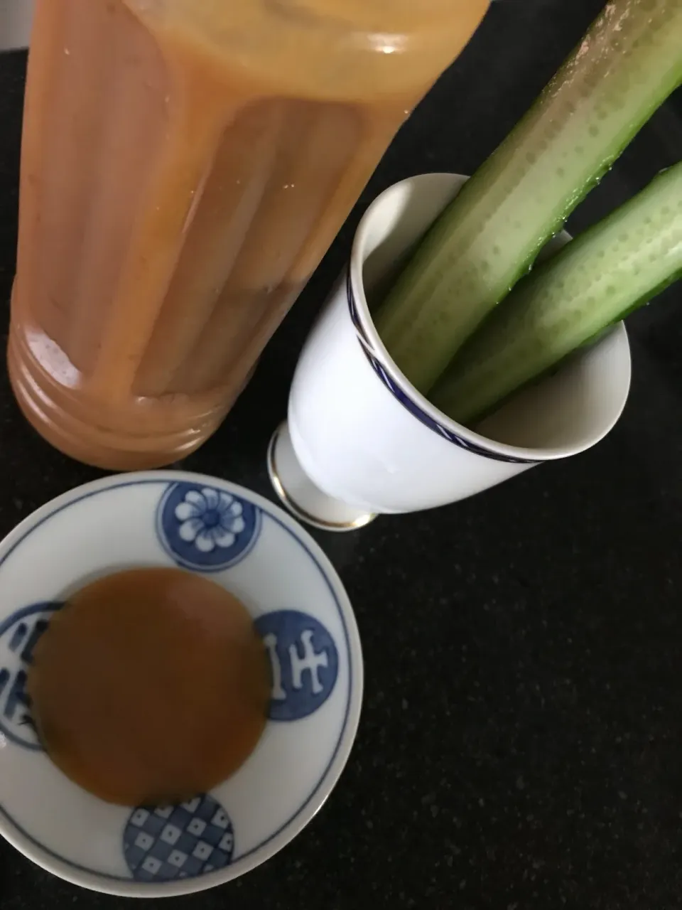 Snapdishの料理写真:高野裕子さんの料理 梅仕事②  
梅味噌でもろきゅう つまみ|シュトママさん