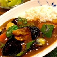 具沢山夏野菜チキンカレー