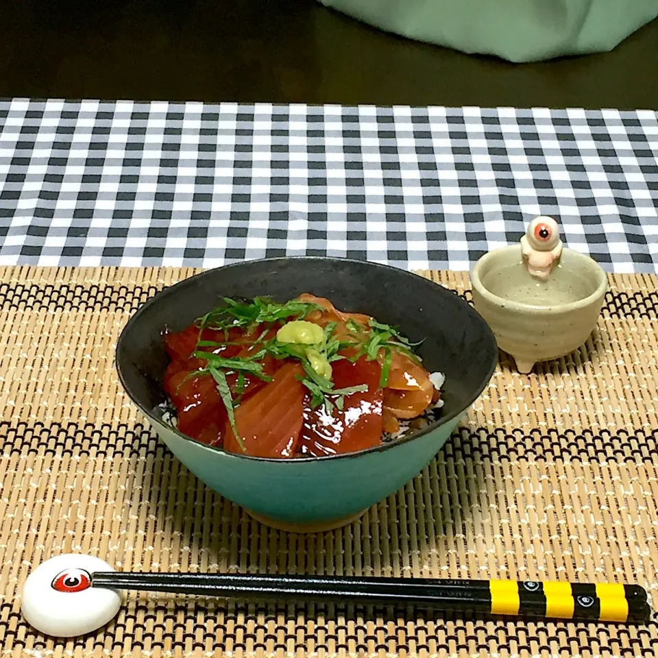 マグロの黄身醤油漬丼!  (^-^)|Kei Satoさん