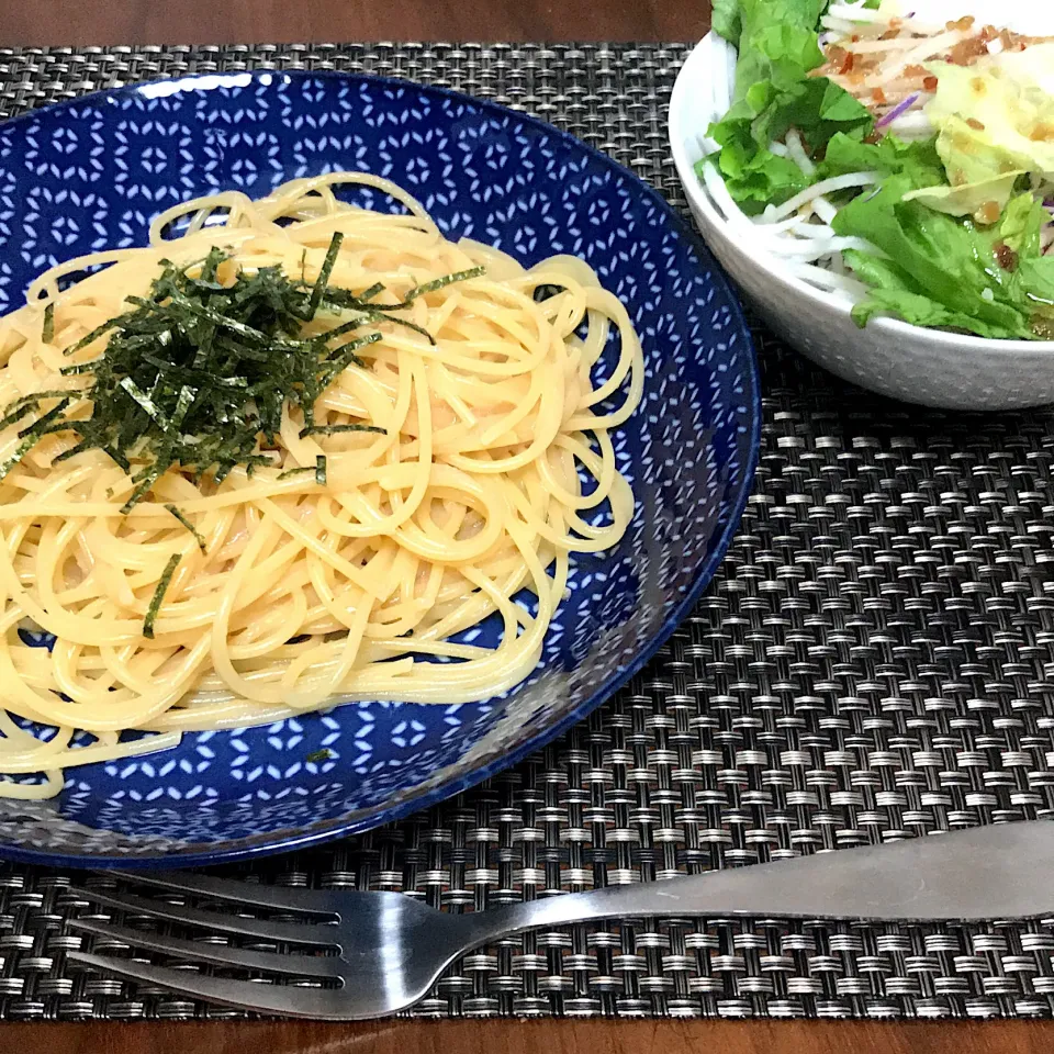 たらこスパゲッティ #晩ごはん  #単身赴任飯|Koichi GOGOさん