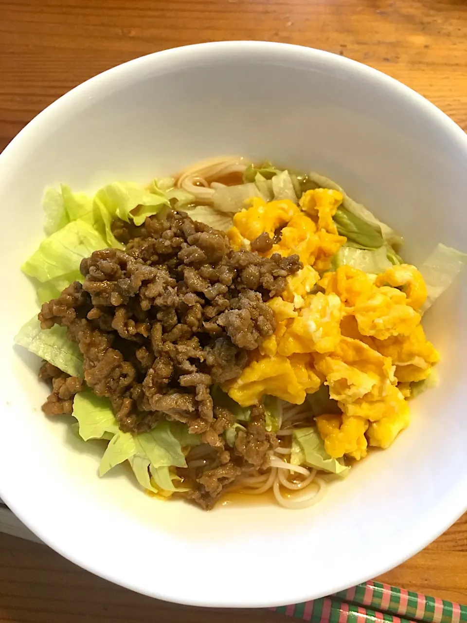 〜肉味噌のっけサラダそうめん〜|Satokoさん