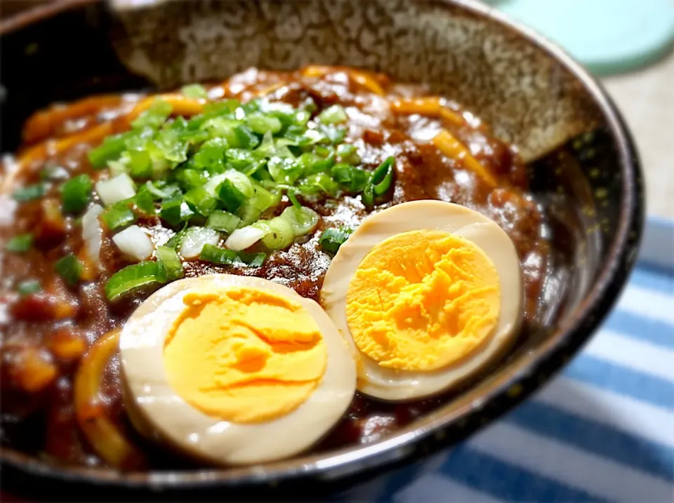 #カレーうどん #残り物リメイク #濃厚 #朝ごはん|いず⋈ + ゜さん