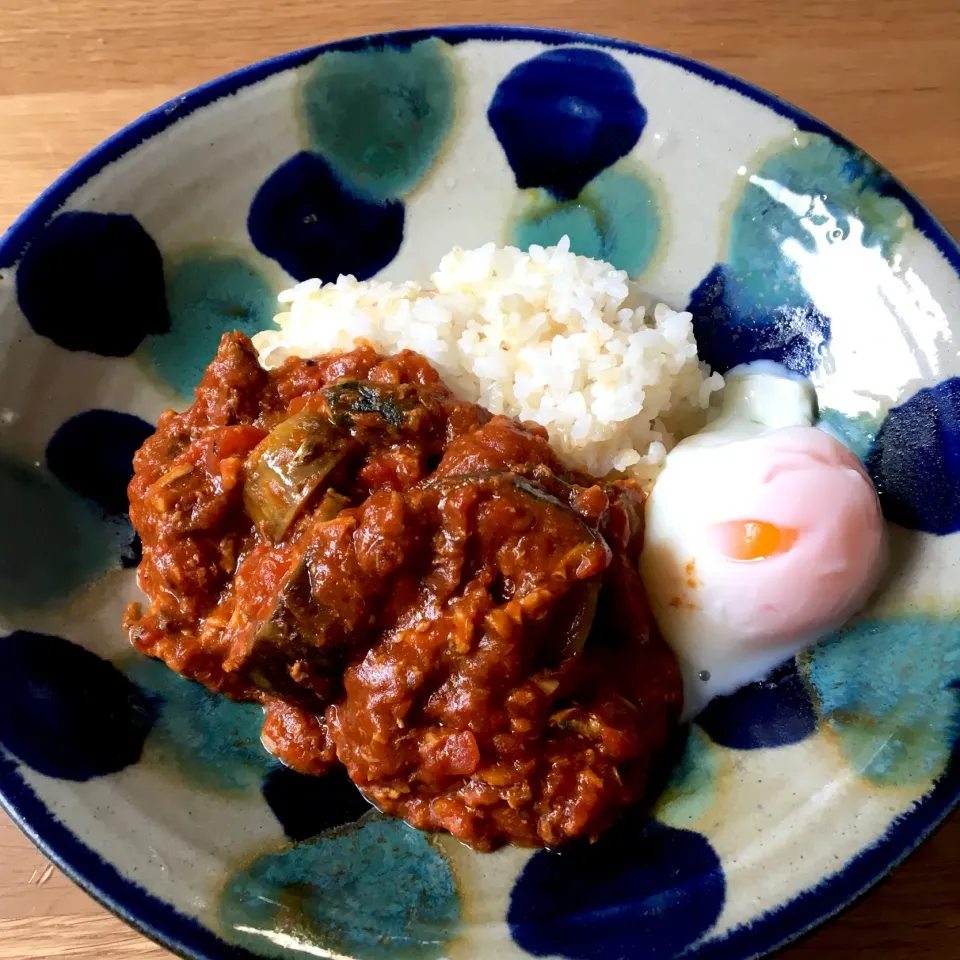 サバ缶とナスのトマトカレー|あきころさん