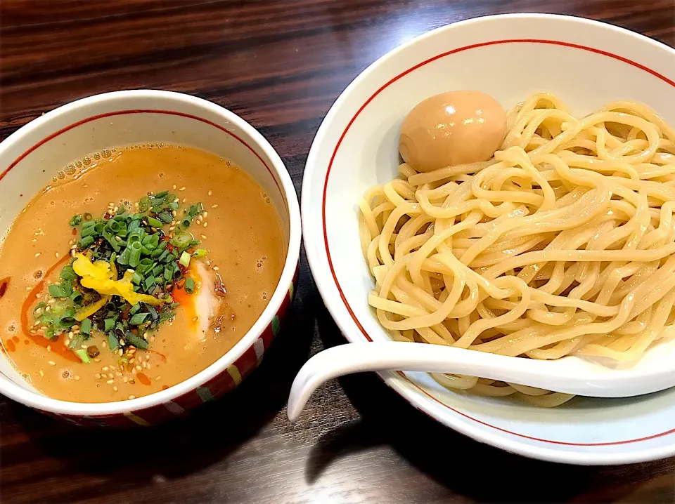 胡麻味噌つけ麺+味付玉子|toshi,I🍴さん