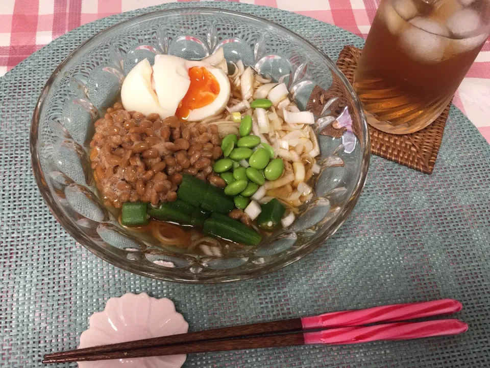 そうめんの温玉ぶっかけ素麺|Sachiyo Hatanoさん