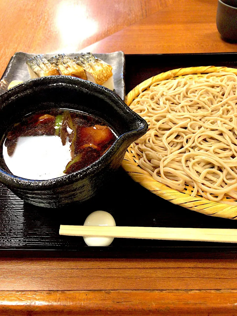 Snapdishの料理写真:鴨ざると鯖の押し寿司|かおり🐰さん