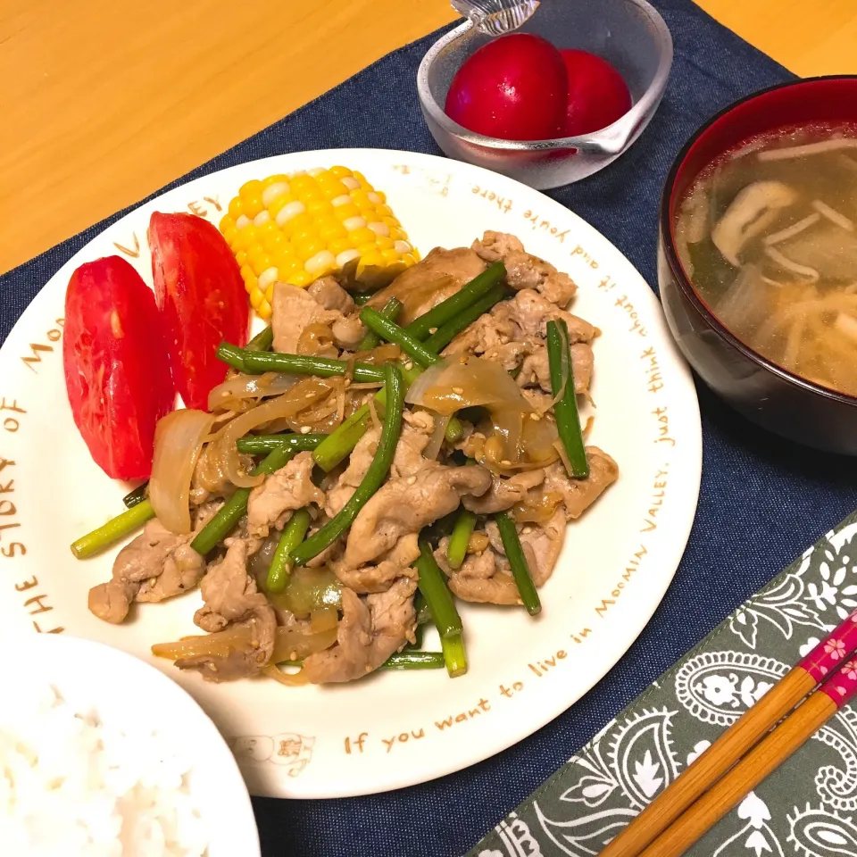 ニンニクの芽と豚肉のプレミアムだれ炒め|y u iさん